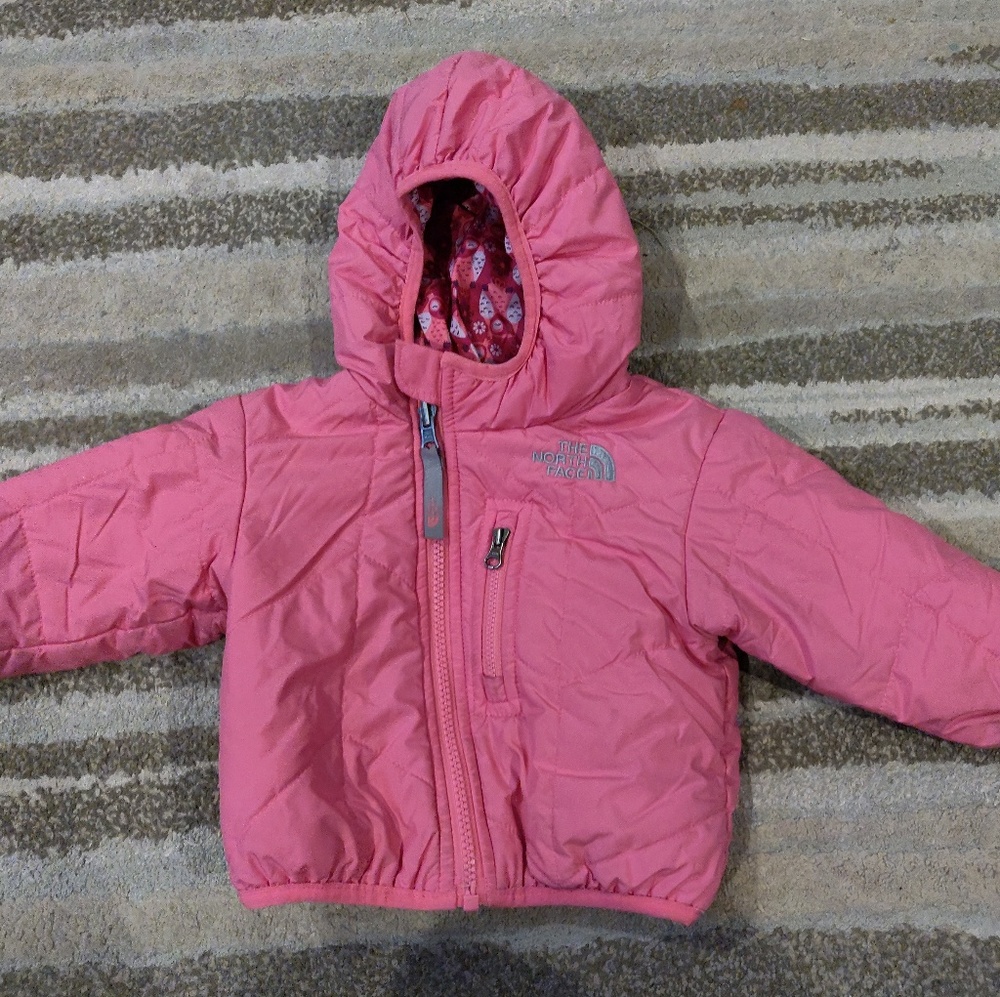Baby girl North face reversible spring jacket